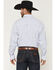Image #4 - George Strait by Wrangler Stripe Print Long Sleeve Button-Down Stretch Western Shirt, White, hi-res