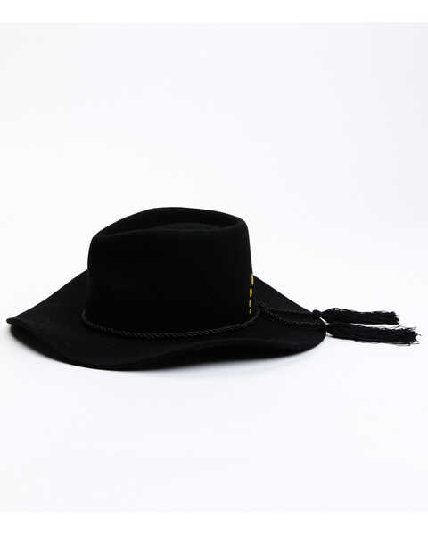 Image #3 - Shyanne Women's Moon Phases Felt Western Fashion Hat, Black, hi-res