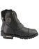 Image #2 - Milwaukee Leather Women's Super-Clean Double Sided Zipper Entry Boots - Round Toe, Black, hi-res