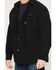 Image #3 - Ariat Men's Rebar Canvas Long Sleeve Snap Shirt Jacket, Black, hi-res