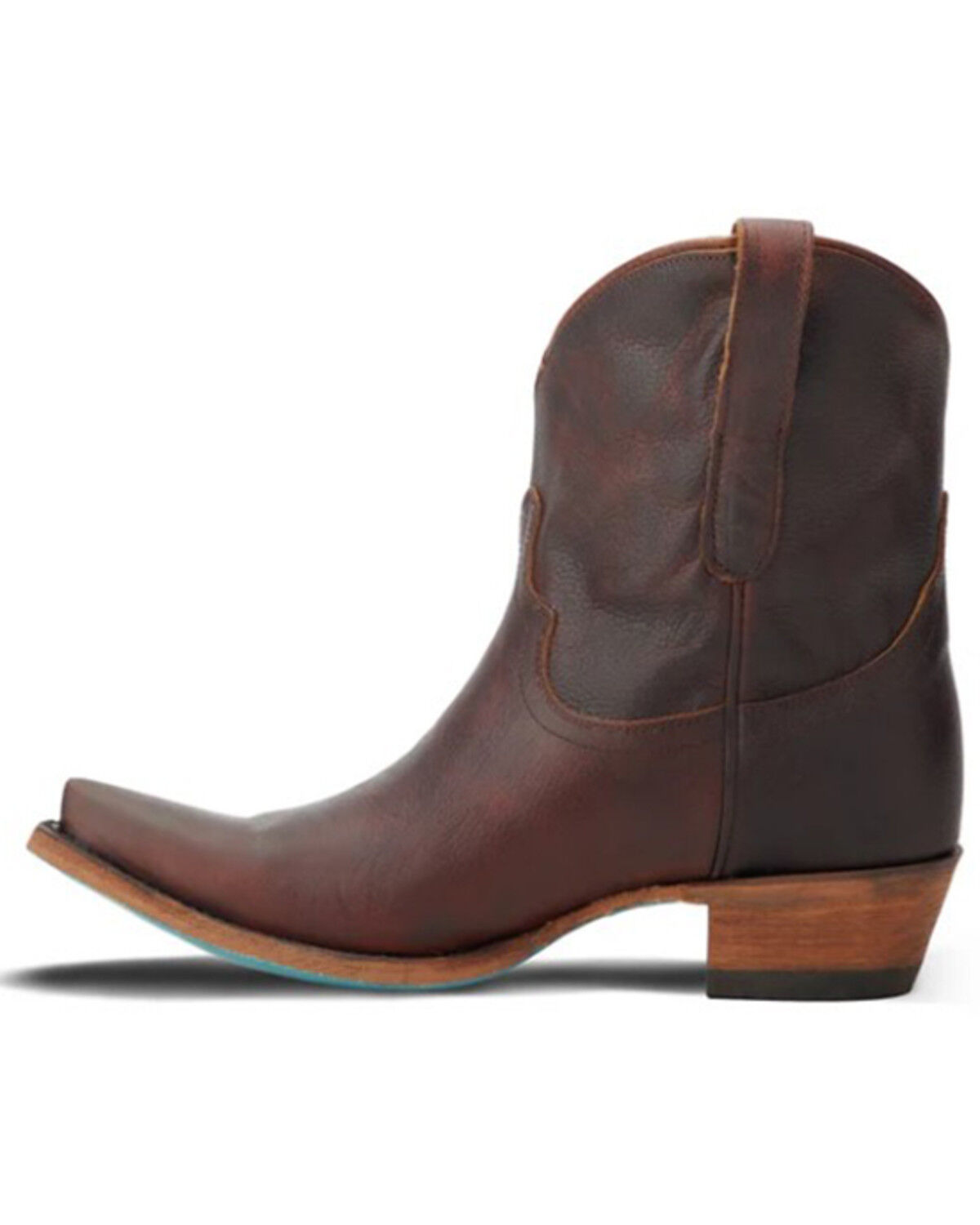 Image #3 - Lane Women's Emma Jane Western Booties - Snip Toe, Cognac, hi-res