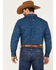 Image #4 - Ariat Men's Benji Floral Print Button Down Western Shirt, Blue, hi-res