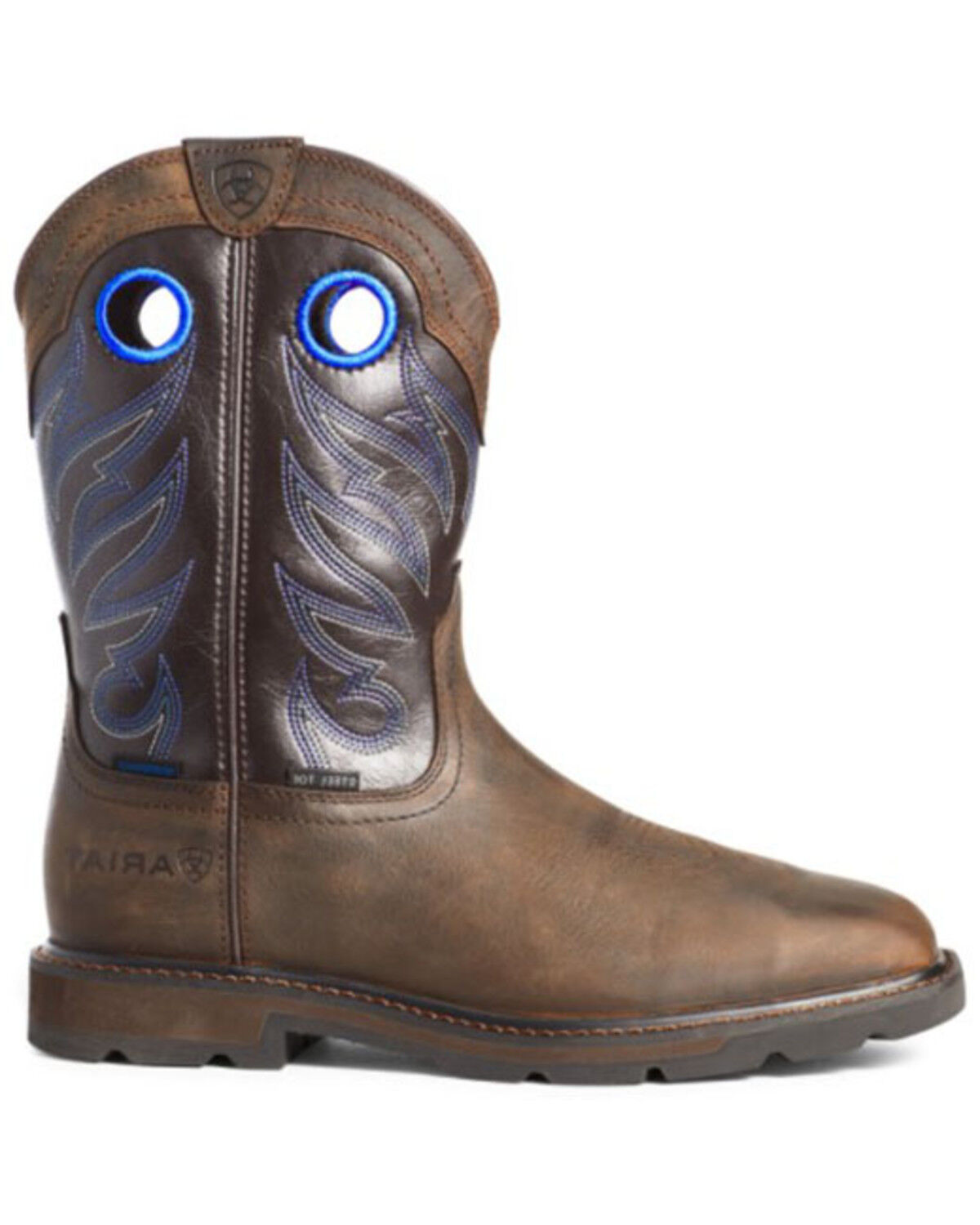 Image #2 - Ariat Men's Groundwork Western Work Boots - Steel Toe, Brown, hi-res