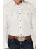 Moonshine Spirit Men's Clean Lines Stripe Long Sleeve Snap Western Shirt , White, hi-res