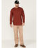 Image #2 - Hawx Men's Logo Graphic Long Sleeve Work T-Shirt, Dark Red, hi-res
