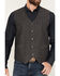 Image #3 - Moonshine Spirit Men's Herringbone Button-Down Wool Vest, Grey, hi-res