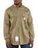 Image #2 - Carhartt Men's FR Work-Dry® Twill Long Sleeve Shirt - Big & Tall, Khaki, hi-res