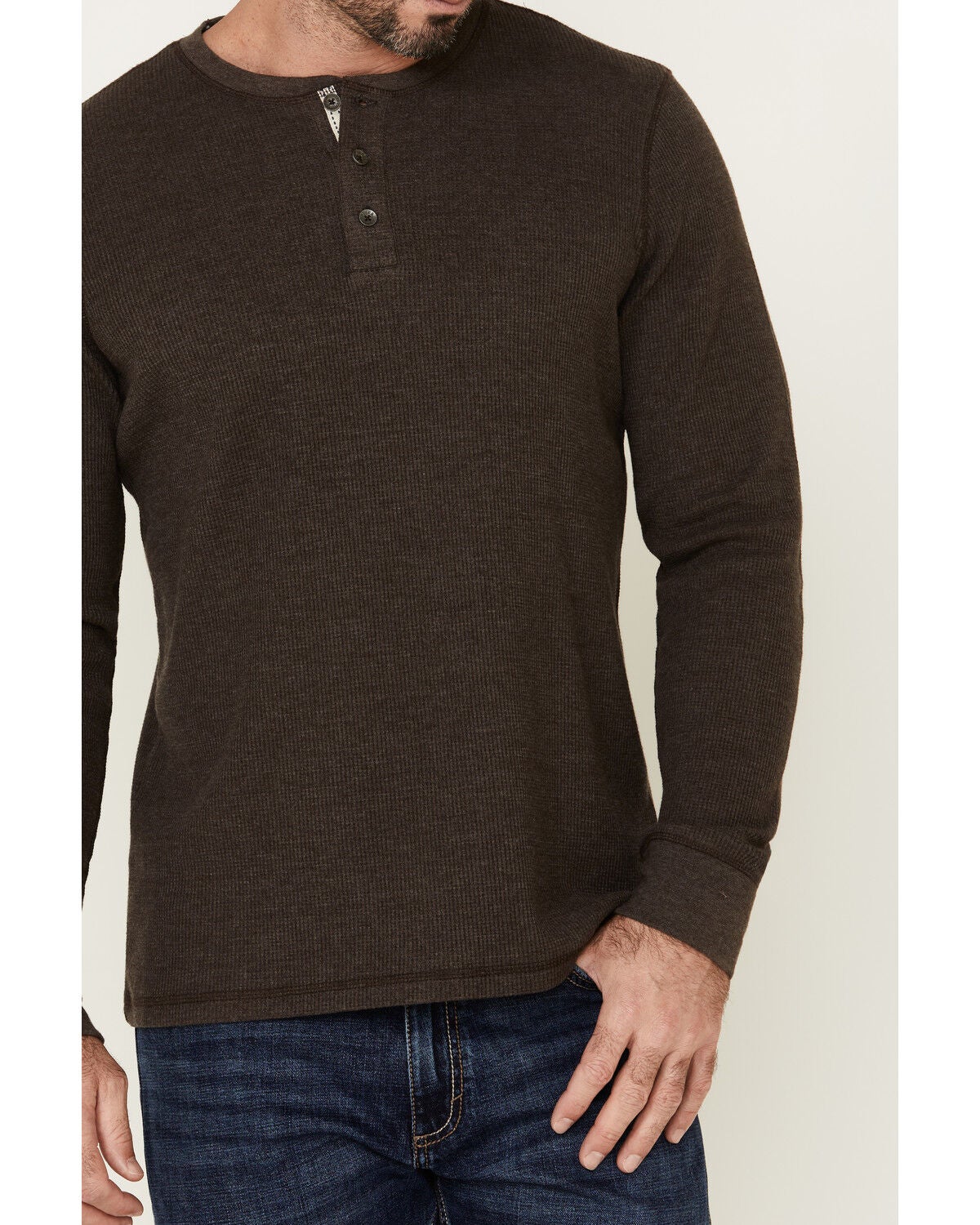 North River Men's Waffle Henley Knit 