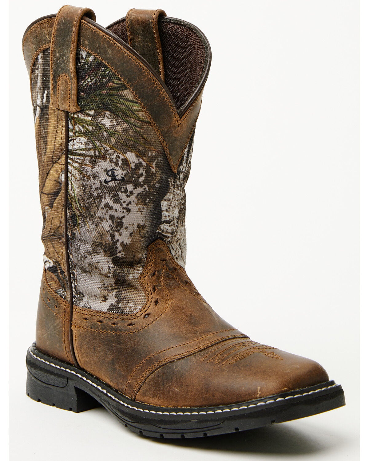 Image #1 - Cody James Boys' Tucker Western Boots - Broad Square Toe, Brown, hi-res