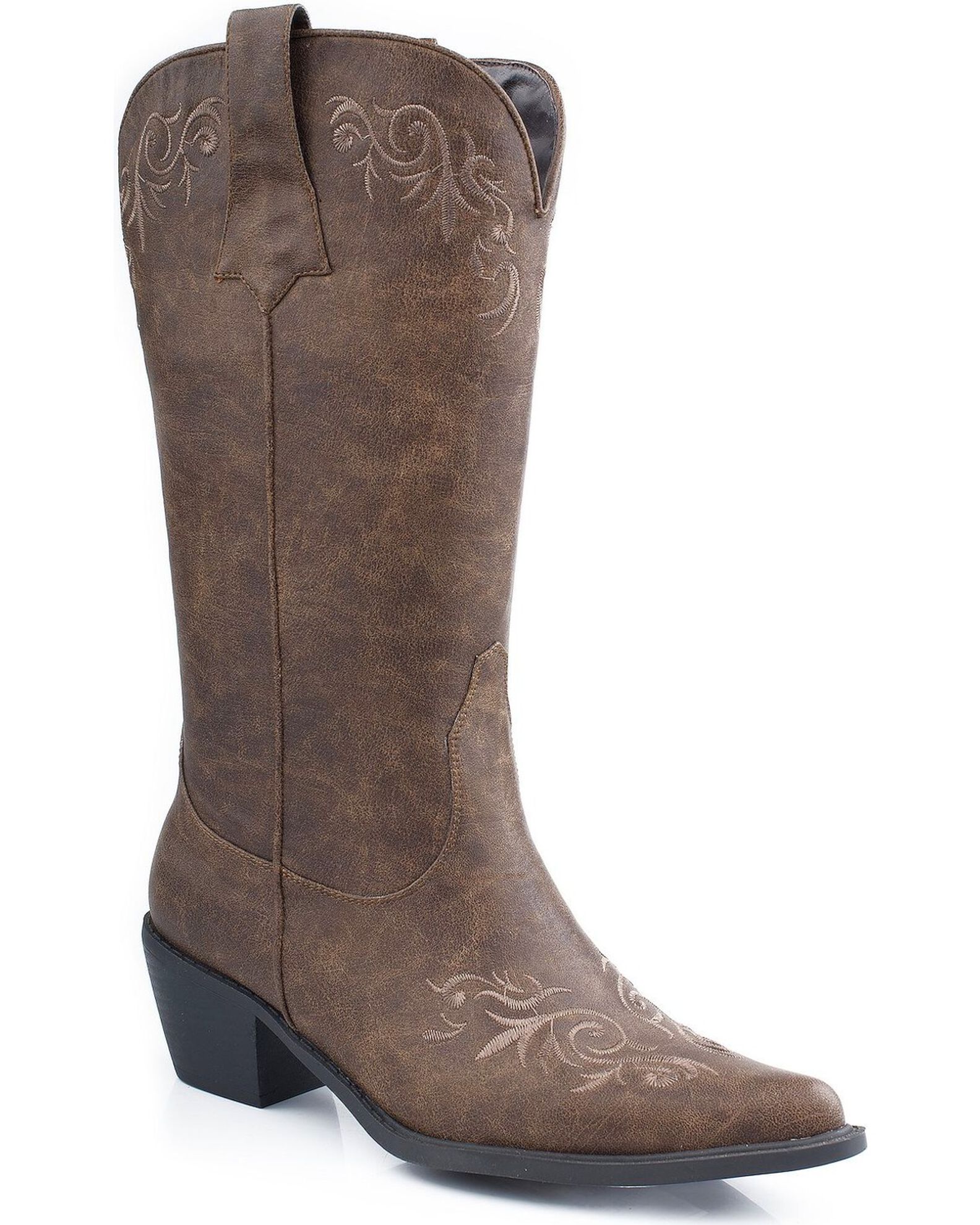 Roper Western Embroidered Fashion Boot Tan 8