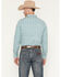 Image #4 - Gibson Trading Co Men's Lava Lamps Medallion Print Long Sleeve Button-Down Stretch Western Shirt, Teal, hi-res