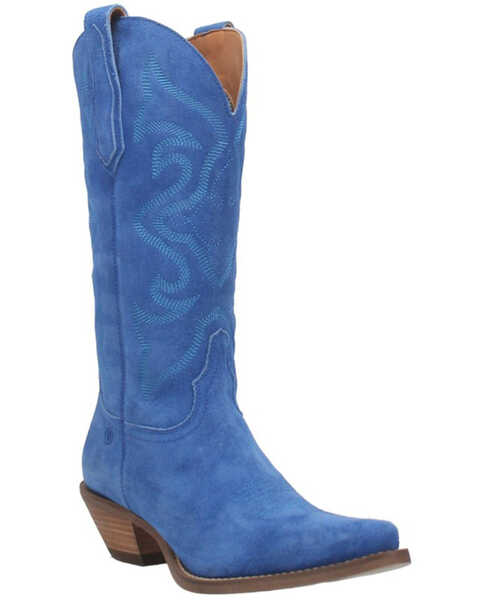 Dingo Women's Out West Western Boots - Pointed Toe, Blue, hi-res