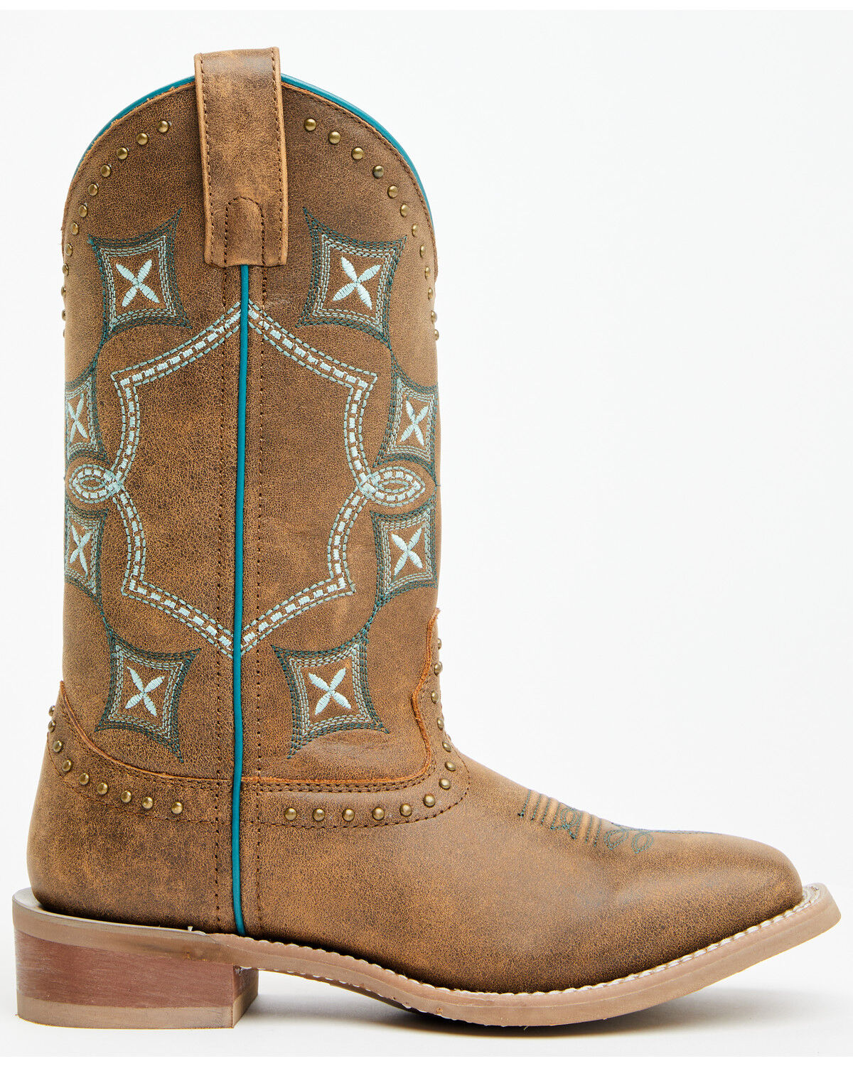 Image #2 - Laredo Women's Addie Western Boots - Broad Square Toe, Tan, hi-res