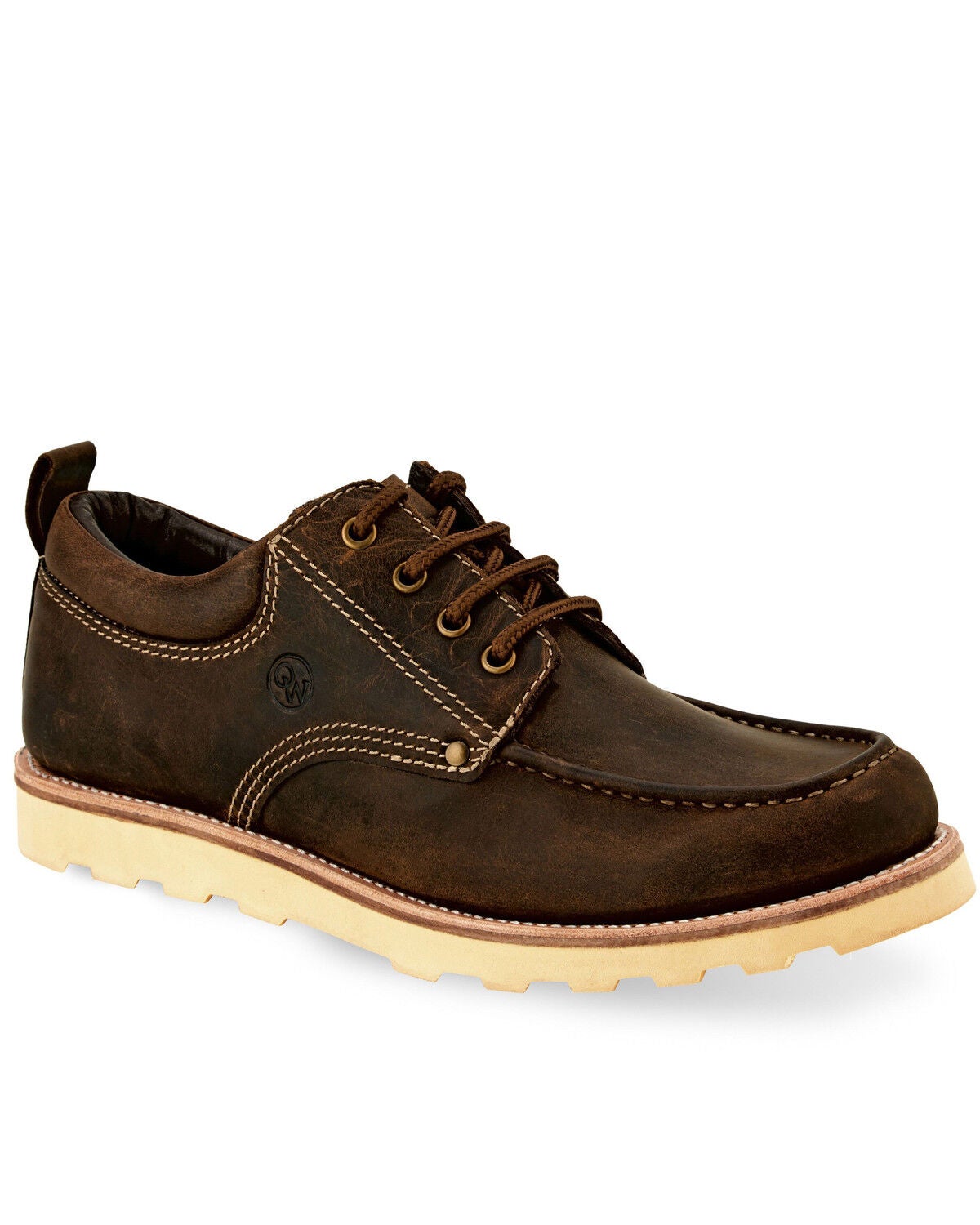 Bottes Western Homme Old West MF1519 - Cuir Véritable - Largeur EE - Style Cowboy/motard Neuf Emballé
