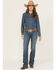 Image #2 - Wrangler Women's Medium Wash Retro Mae Jeans, Blue, hi-res