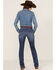 Wrangler Women's Medium Wash Mid Rise Jane Q-Baby Bootcut Ultimate Riding Jeans, Blue, hi-res