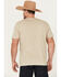 Image #4 - Wrangler Men's Rope Steer Head Front Logo Short Sleeve Graphic T-Shirt, Sand, hi-res