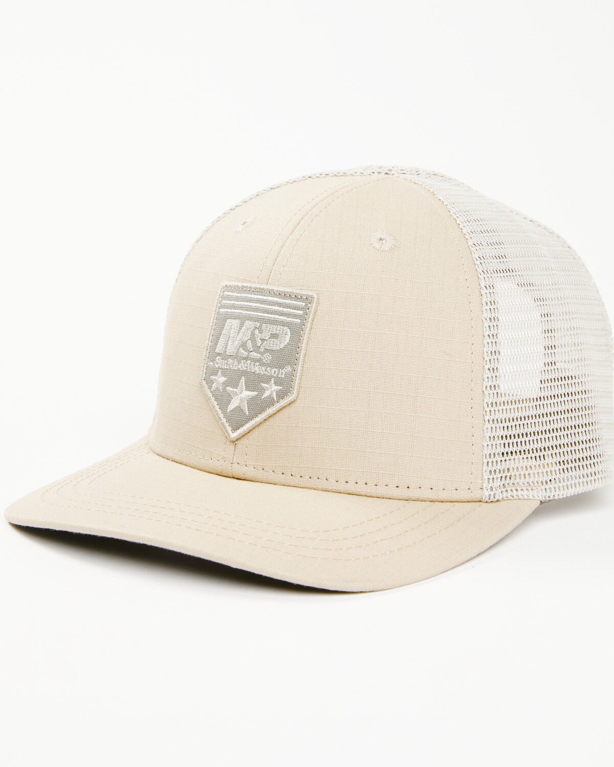 Smith & Wesson Men's M&P Range Ready Ripstop Trucker Hat, Light Grey, hi-res