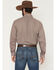 Image #4 - Cinch Men's Medallion Print Long Sleeve Button-Down Western Shirt, Burgundy, hi-res