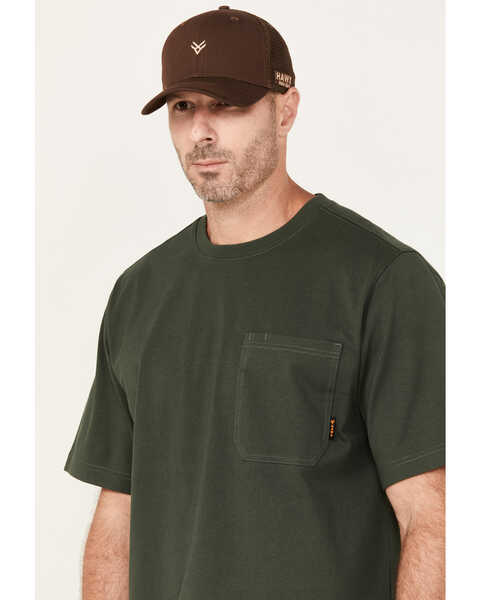 Hawx Men's Forge Short Sleeve Work T-Shirt, Moss Green, hi-res