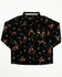 Image #1 - Cowboy Hardware Toddler Boys' Bronc Long Sleeve Snap Stretch Western Shirt, Black, hi-res