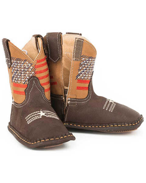 Roper Infant Boys' Lil American Western Boots, Brown, hi-res
