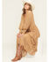 Image #1 - Listicle Women's Lace Long Sleeve Midi Dress, Caramel, hi-res