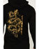 Image #4 - Howitzer Men's Skeleton Tread Heavyweight Hooded Sweatshirt , Black, hi-res