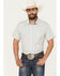 Image #1 - Cody James Men's Wild West Rhythms Southwestern Striped Print Short Sleeve Button-Down Stretch Western Shirt - Big, Tan, hi-res
