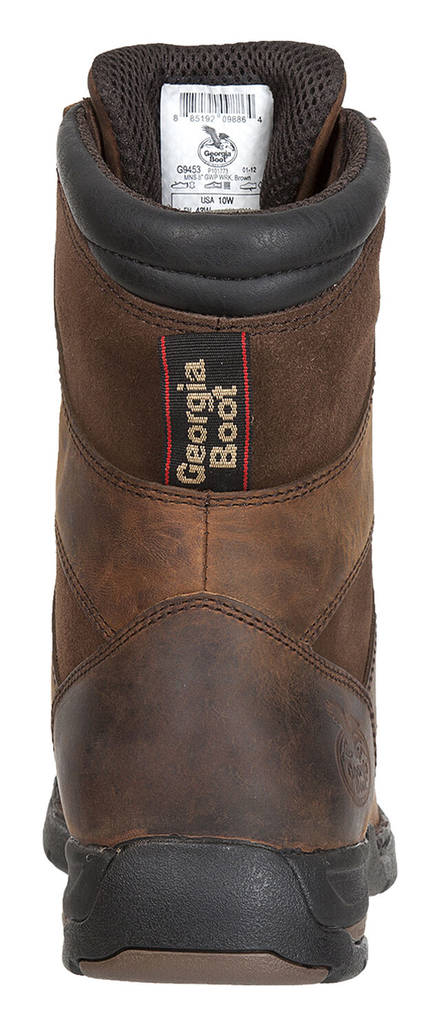 Image #7 - Georgia Boot Men's Athens Waterproof Work Boots - Moc Toe, Brown, hi-res