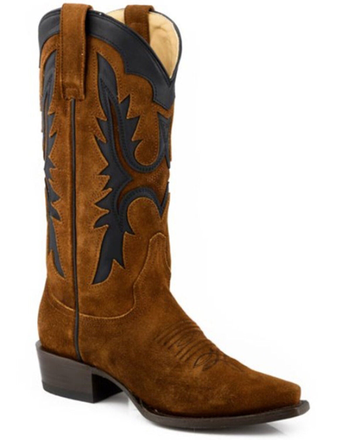 Stetson Women's Cheyenne Western Boots - Snip Toe, Brown, hi-res