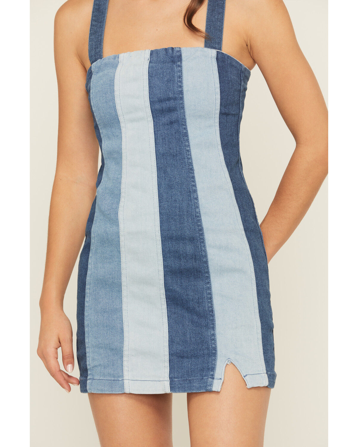 Image #3 - Show Me Your Mumu Women's Coronado Sleeveless Corset Denim Mini Dress, Multi, hi-res