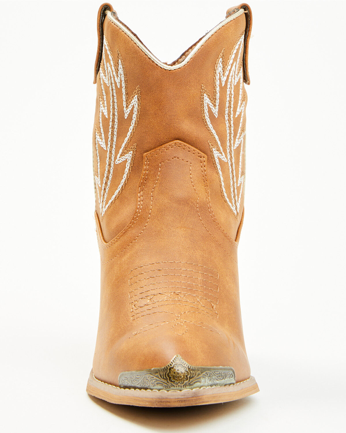 Image #4 - Volatile Women's Taylor Booties - Round Toe, Tan, hi-res