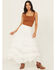 Image #1 - Blue B Women's Tiered Ruffle Midi Skirt, White, hi-res
