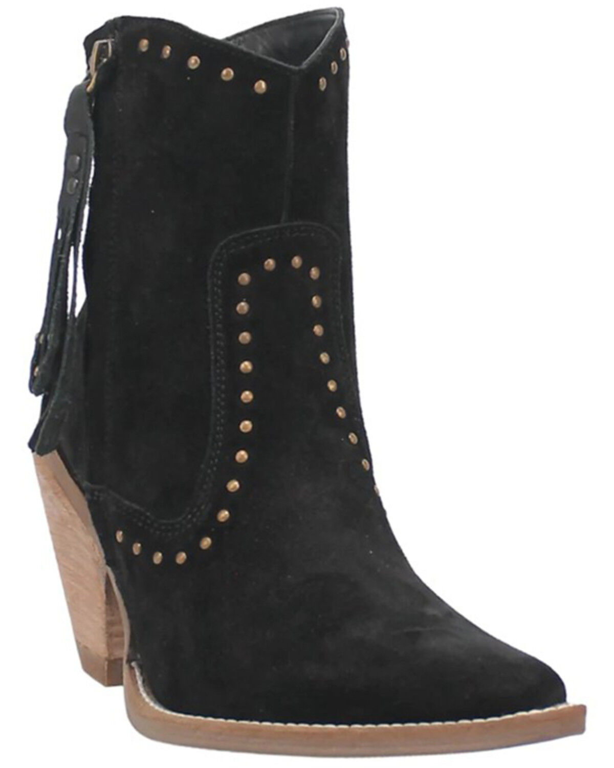 Image #1 - Dingo Women's Classy N Sassy Western Booties - Snip Toe, Black, hi-res