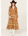 Image #1 - Spell Women's Impala Floral Midi Dress, Gold, hi-res