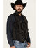 Image #2 - Cody James Men's Yuma Southwestern Jacquard Vest, Black, hi-res