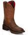 Justin Women's Starlina Western Boots - Broad Square Toe, Brown, hi-res
