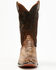Image #4 - Corral Men's Exotic Python Western Boots - Square Toe, Brown, hi-res