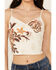 Image #4 - Idyllwind Women's Jessamine Embroidered Beaded Crop Top, Ivory, hi-res