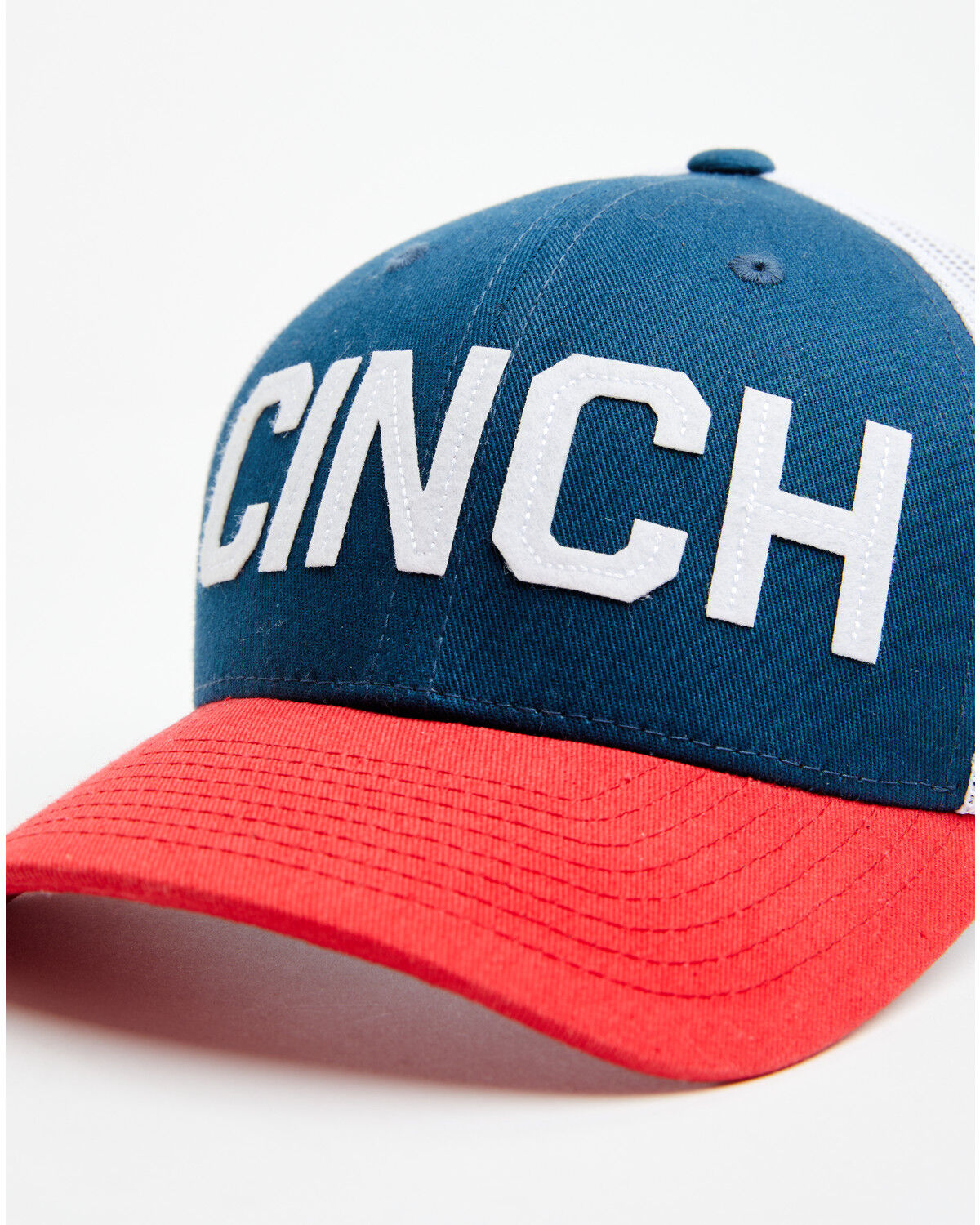 Image #2 - Cinch Boys' Logo Ball Cap, Red/white/blue, hi-res