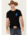 Cody James Men's US Eagle Flag Graphic Short Sleeve T-Shirt - Black, Black, hi-res