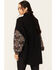 Image #4 - POL Women's Tapestry Shacket, Black, hi-res