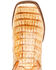 Dan Post Men's Tan Caiman Belly Western Boots - Broad Square Toe, Tan, hi-res