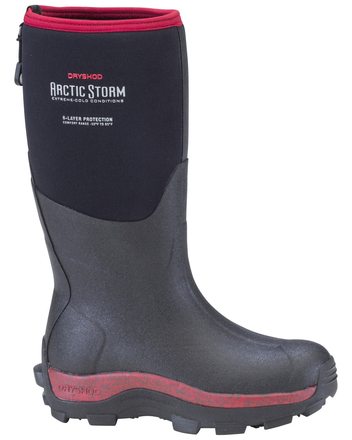 Dryshod Women's Cranberry Arctic Storm Mid Winter Work Boots, Black, hi-res