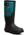 Image #1 - Bogs Women's Mesa Bees Rubber Boots - Round Toe, Turquoise, hi-res