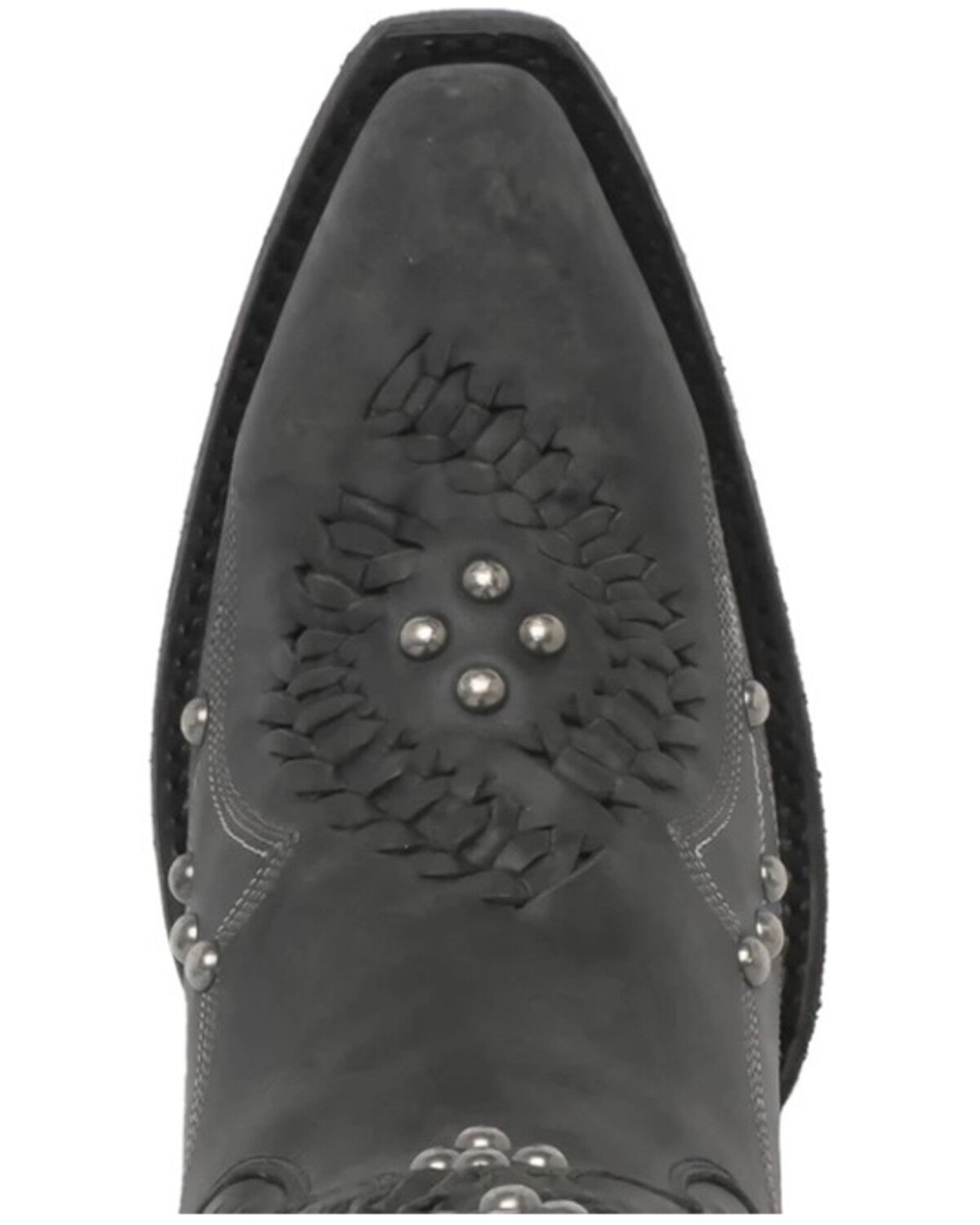 Image #5 - Lane Women's Cossette Studded Western Boots - Snip Toe, Jet Black, hi-res