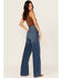 Image #3 - Warp + Weft Women's NCE Dark Wash High Rise Wide Leg Stretch Denim Jeans, Dark Wash, hi-res