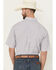 Image #4 - George Strait by Wrangler Men's Plaid Print Short Sleeve Button-Down Stretch Western Shirt - Big, Purple, hi-res