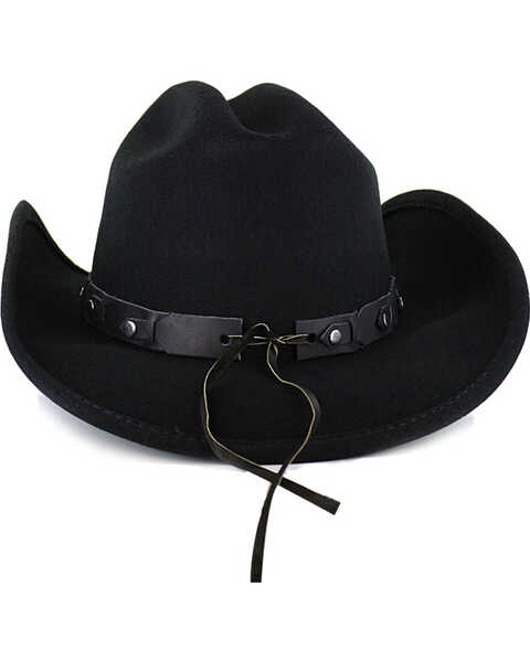 Image #3 - Cody James Boys' Sidekick Felt Cowboy Hat, Black, hi-res